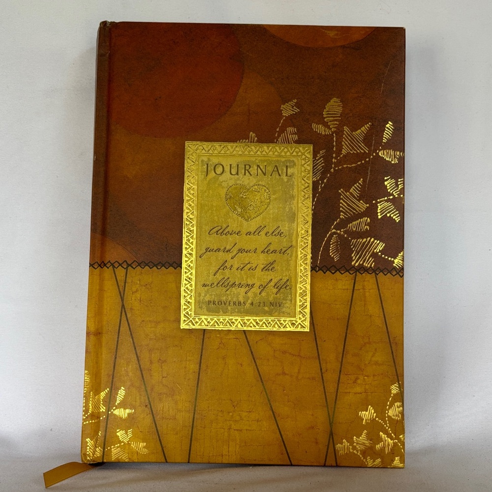 BRAND NEW !! ELEGANT DAYSPRING 2009 BROWN & GOLD JOURNAL - A GREAT GIFT IDEA